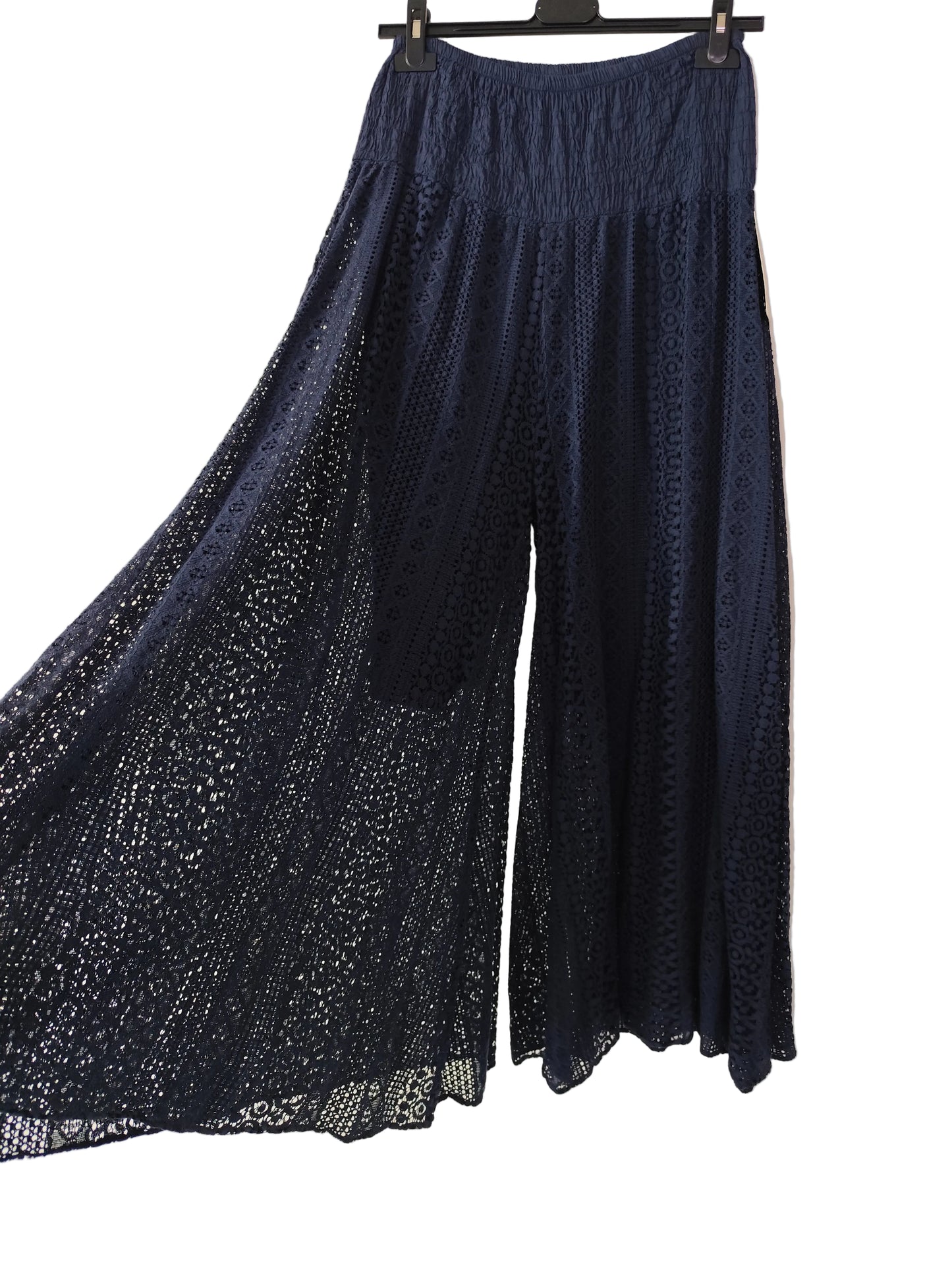 Pantalon Palazzo en Dentelle Crochet – Esprit Bohème Chic