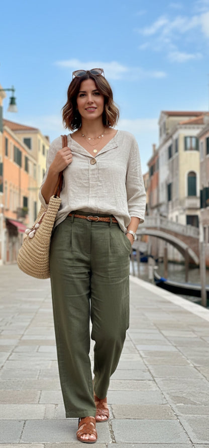 Blouse en Gaze de Coton - Style Riviera 🌿