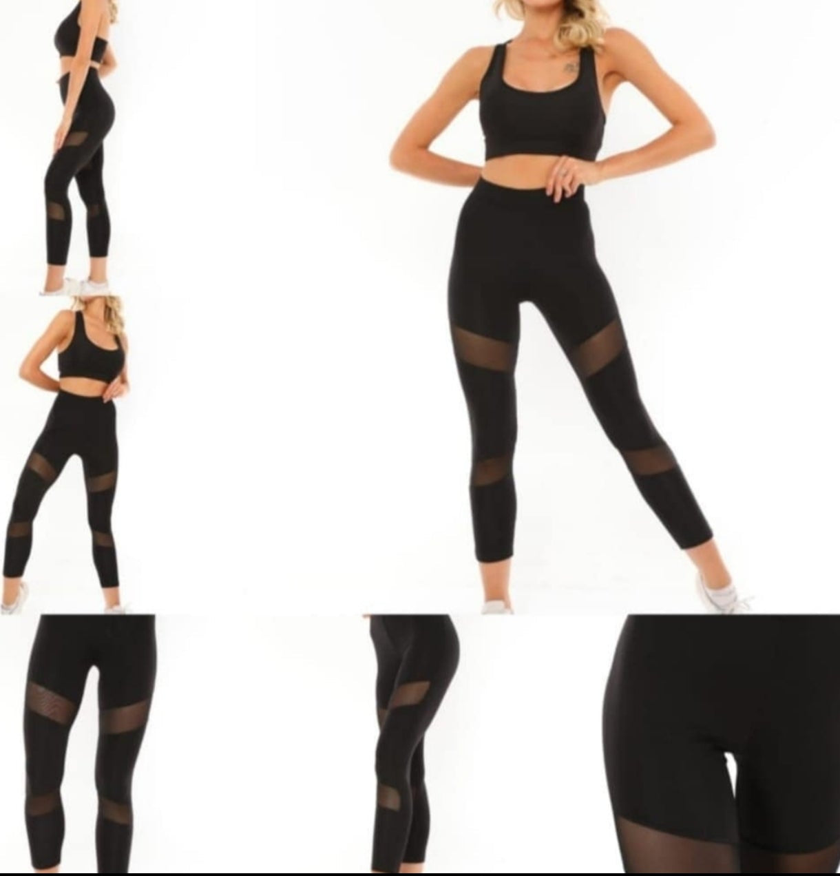🖤 Legging Fitness "Onyx Mesh" – Style & Performance