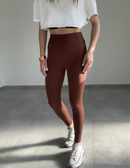 Leggings côtelé taille haute
