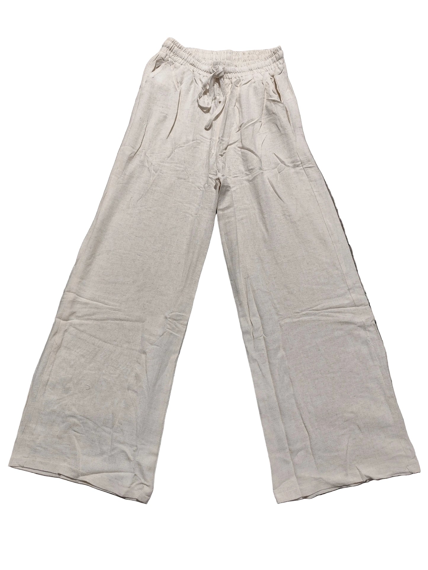 Pantalon Large en Gaze de Coton & Lin – L'Élégance Décontractée"(J005)"