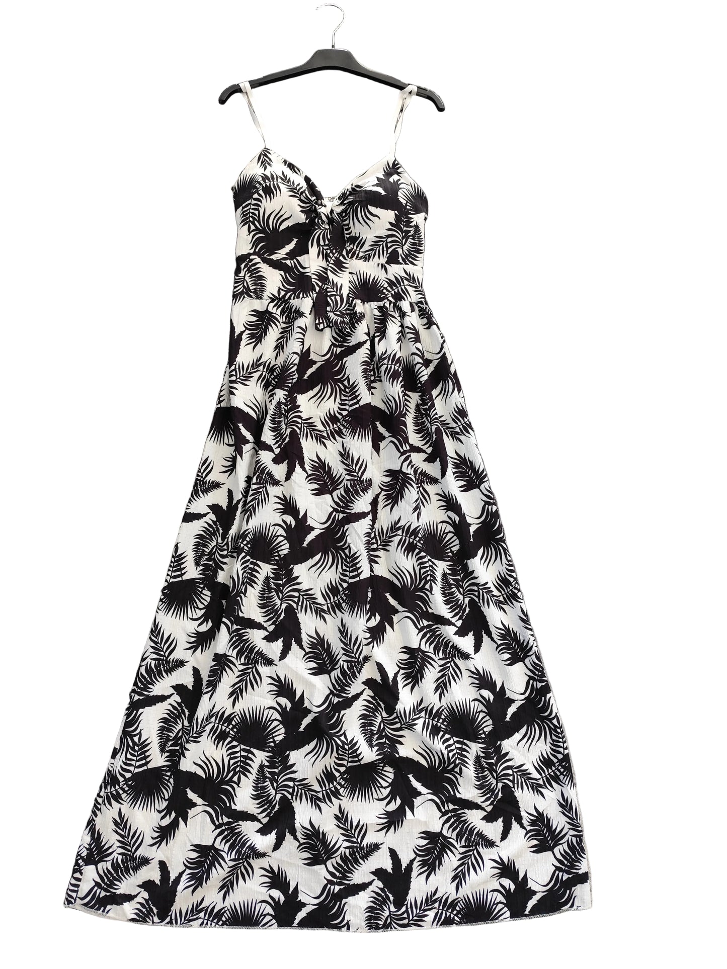 Robe longue estivale à imprimé exotique