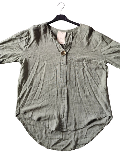 Blouse Bohème Chic en Coton – Légère et Élégante