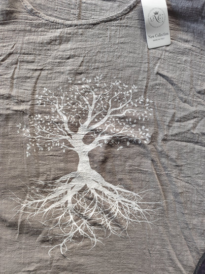 T-shirt femme en coton « Arbre de Vie » – Chic, décontracté