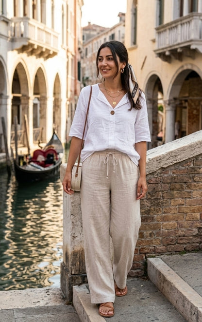 Blouse en Gaze de Coton - Style Riviera 🌿