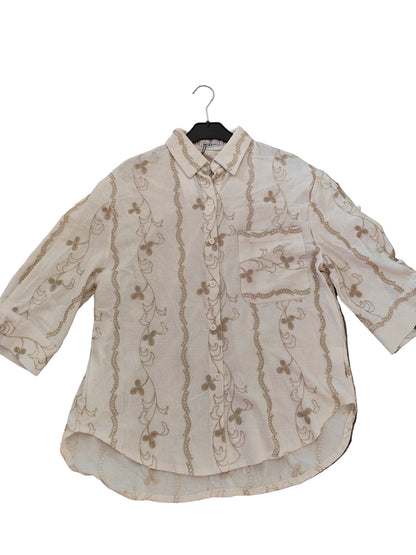 Chemise en Coton Brodé - Style Bohème Chic