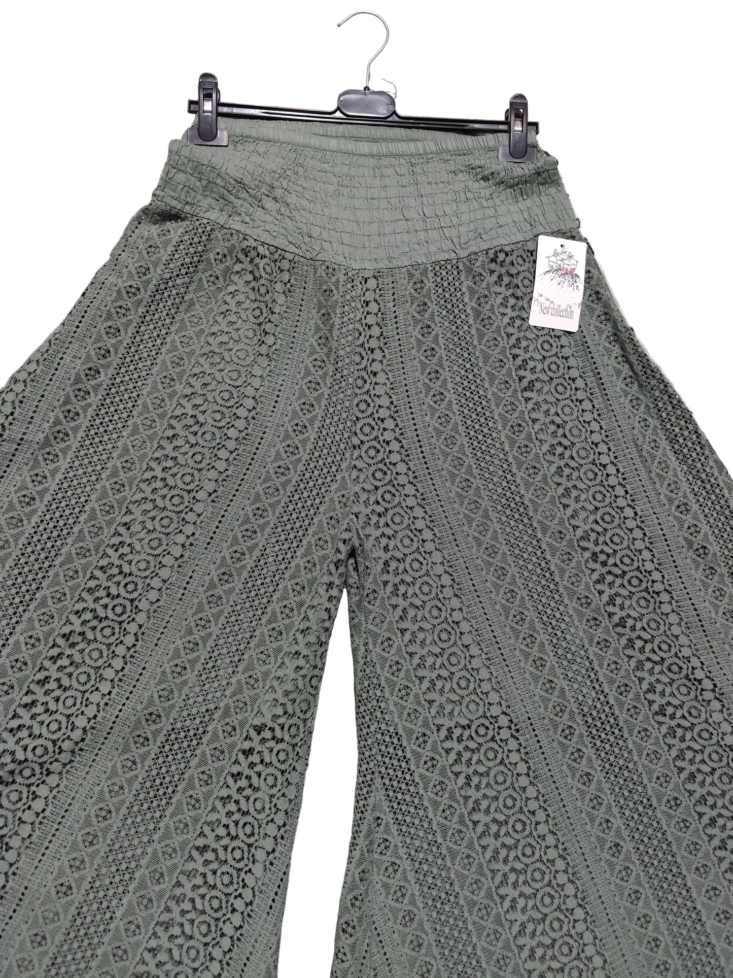Pantalon Palazzo en Dentelle Crochet – Esprit Bohème Chic