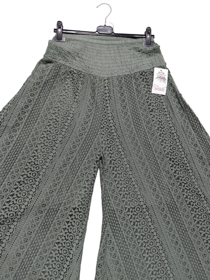 Pantalon Palazzo en Dentelle Crochet – Esprit Bohème Chic