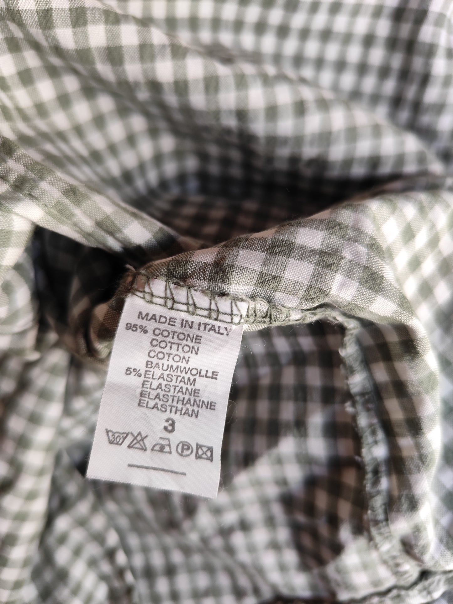 Blouse Gingham "Dolce Vita" – Fabriquée en Italie