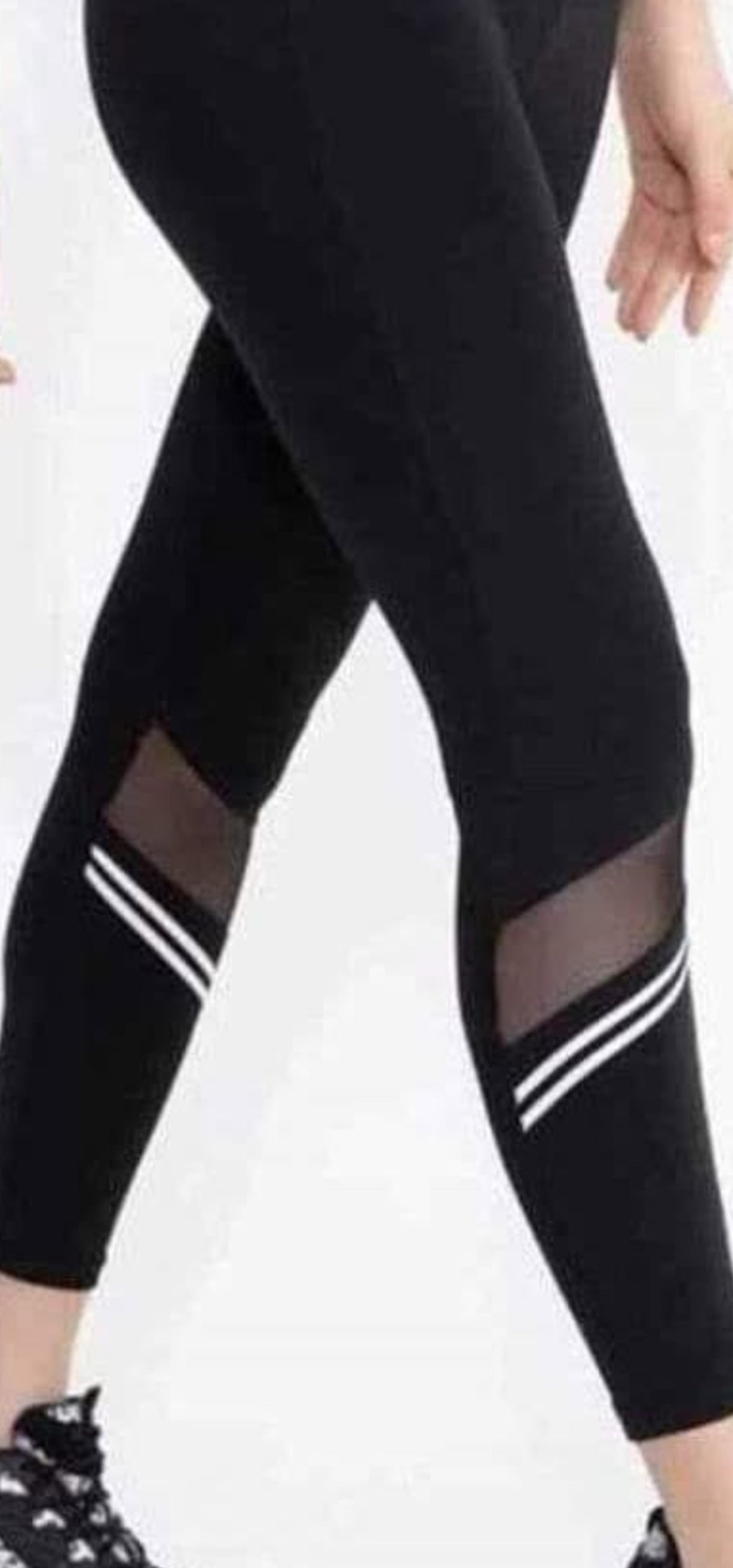 🖤 Legging de Sport "Éclat Mesh" – Performance & Style