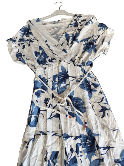 🌸 Robe Mi-Longue Fleurie - Style "Dolce Vita" 🌸