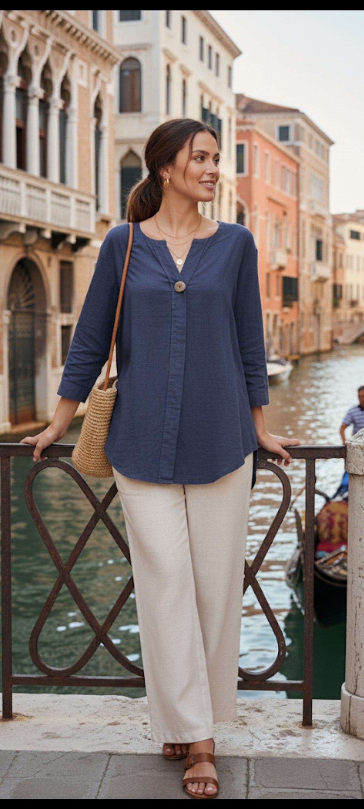 Blouse Bohème Chic en Coton – Légère et Élégante
