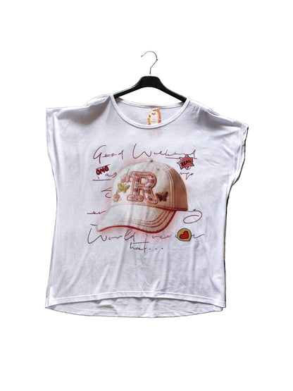 🌟 T-Shirt Graphique "Chic & Relax" – Fabriqué en Italie