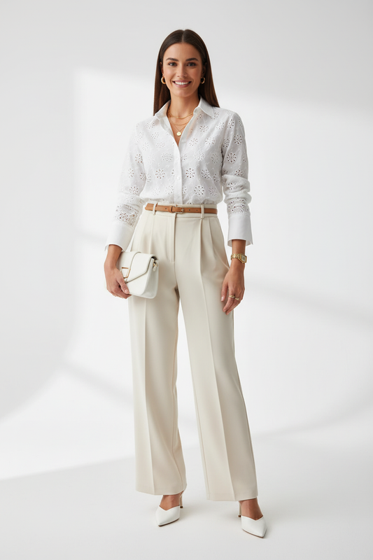 Chemise en Broderie Anglaise "Luz" –