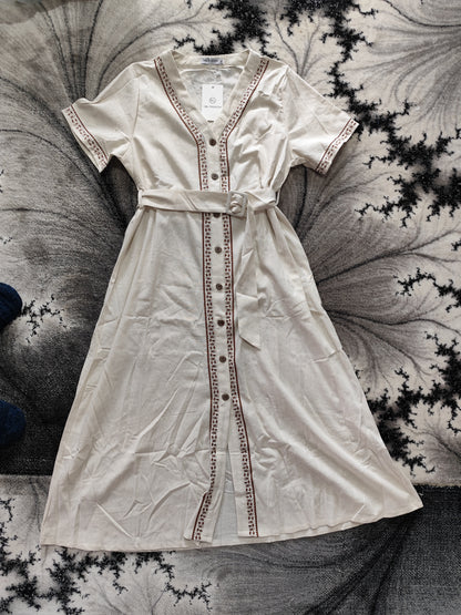 Robe Longue de Style Bohème-Chic – Mélange Lin & Viscose"(DD02)"