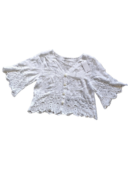 Blouse Romantique en Coton Brodé – Style Bohème Chic