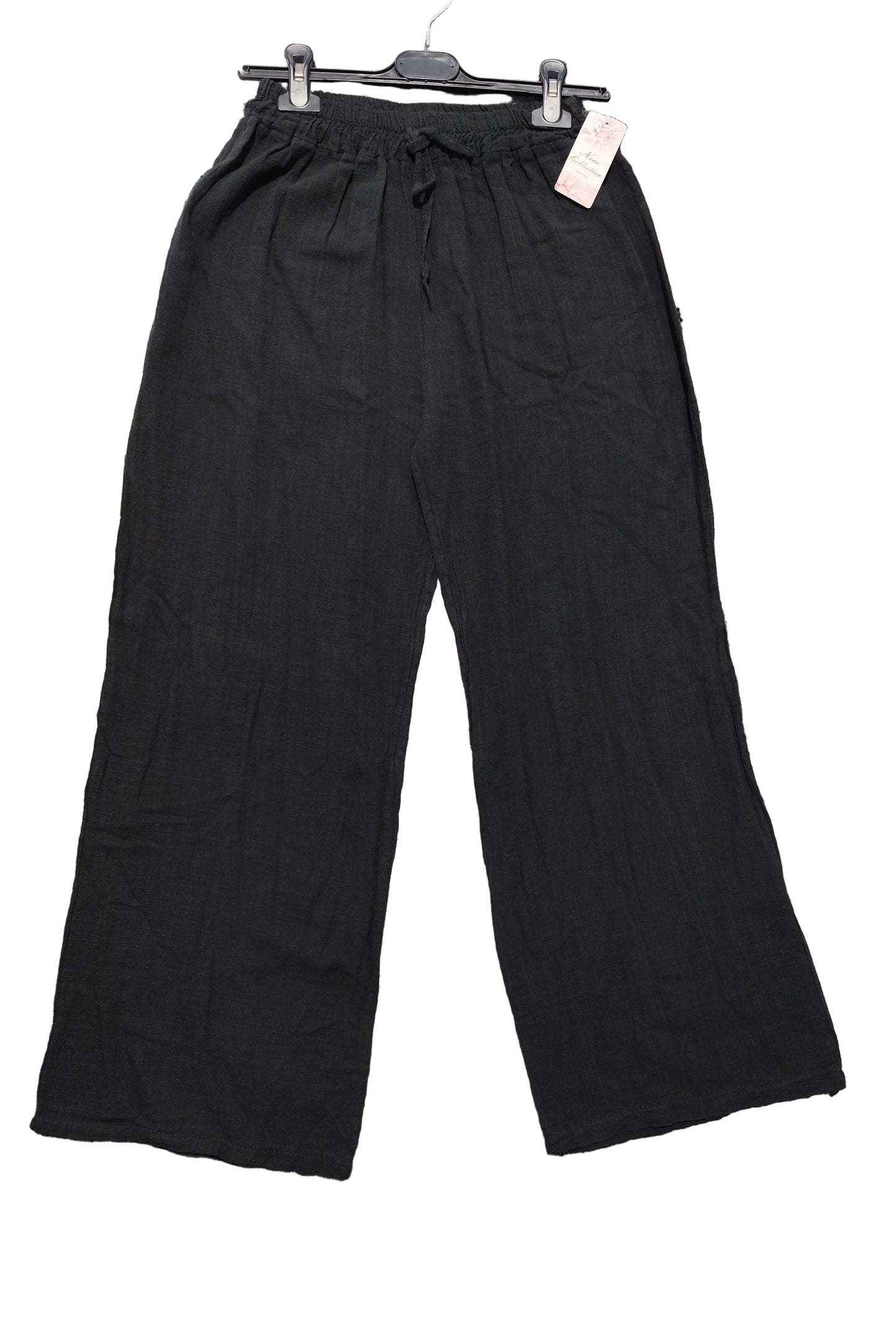 Pantalon large bohème chic en coton – Idéal pour l'été