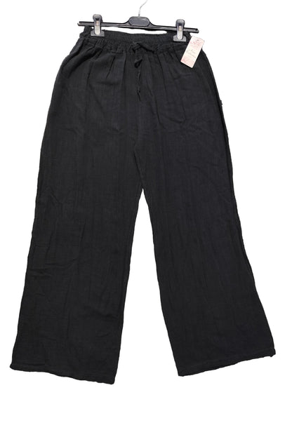 Pantalon large bohème chic en coton – Idéal pour l'été