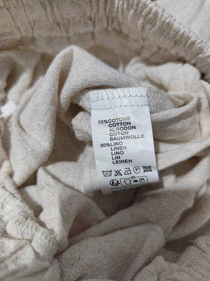 Pantalon Large en Gaze de Coton & Lin – L'Élégance Décontractée"(J005)"