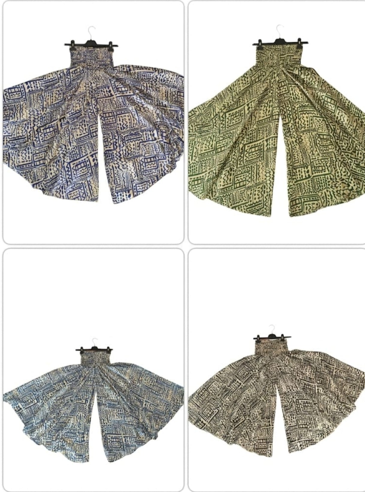 🌟 Pantalon Palazzo en Soie d'Art (Art Silk) – Élégance & Confort
