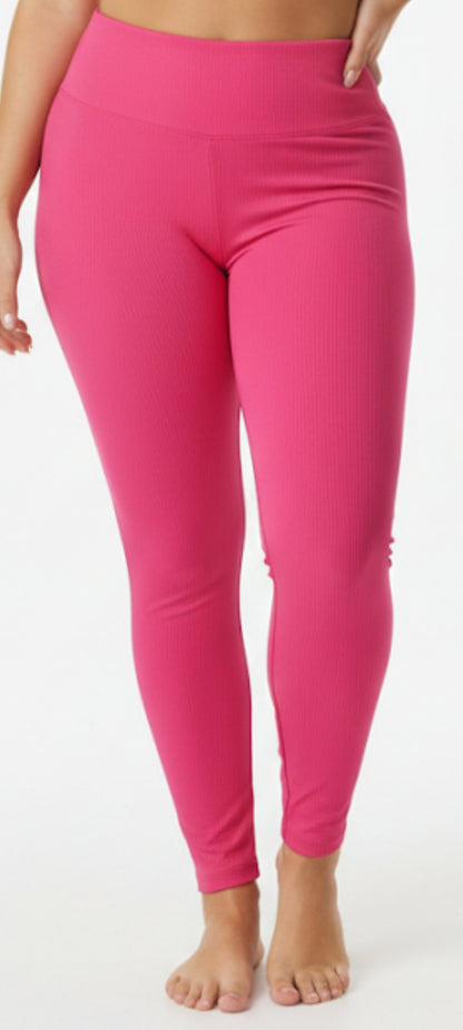 Leggings côtelé taille haute