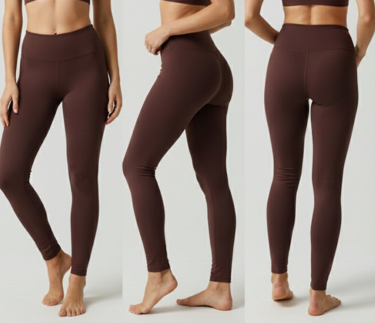 Leggings côtelé taille haute
