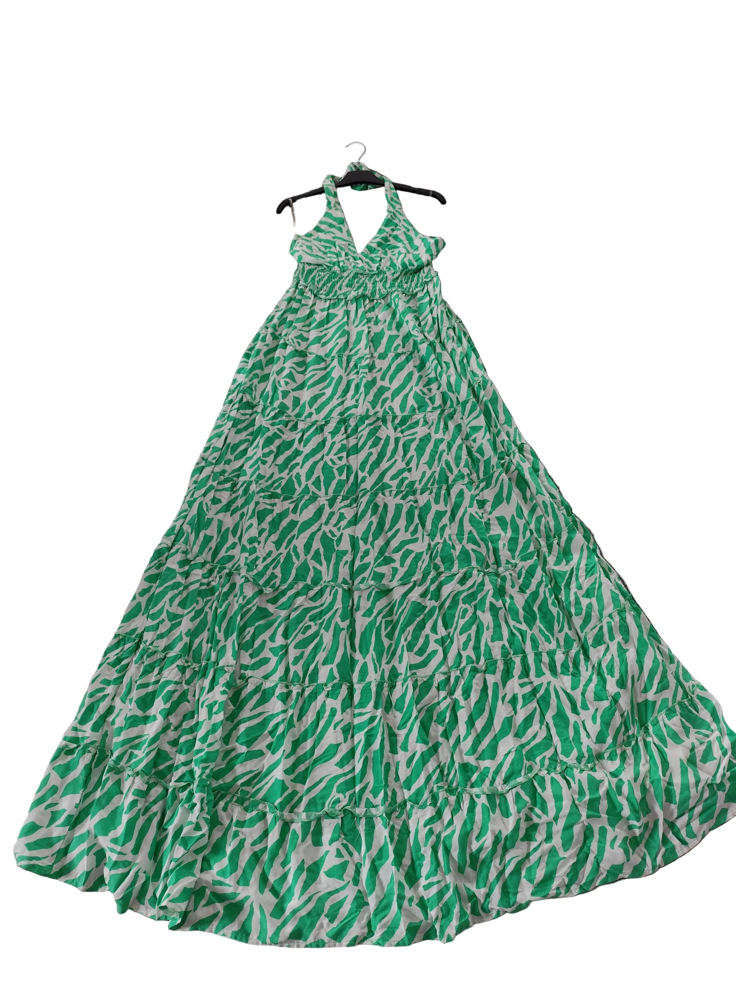 Robe longue estivale à motif zébré – Style bohème chic