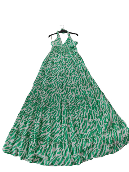 Robe longue estivale à motif zébré – Style bohème chic