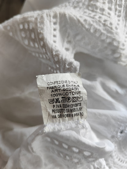 Top Tunique / Mini-Robe en Broderie Anglaise – Style Bohème Chic