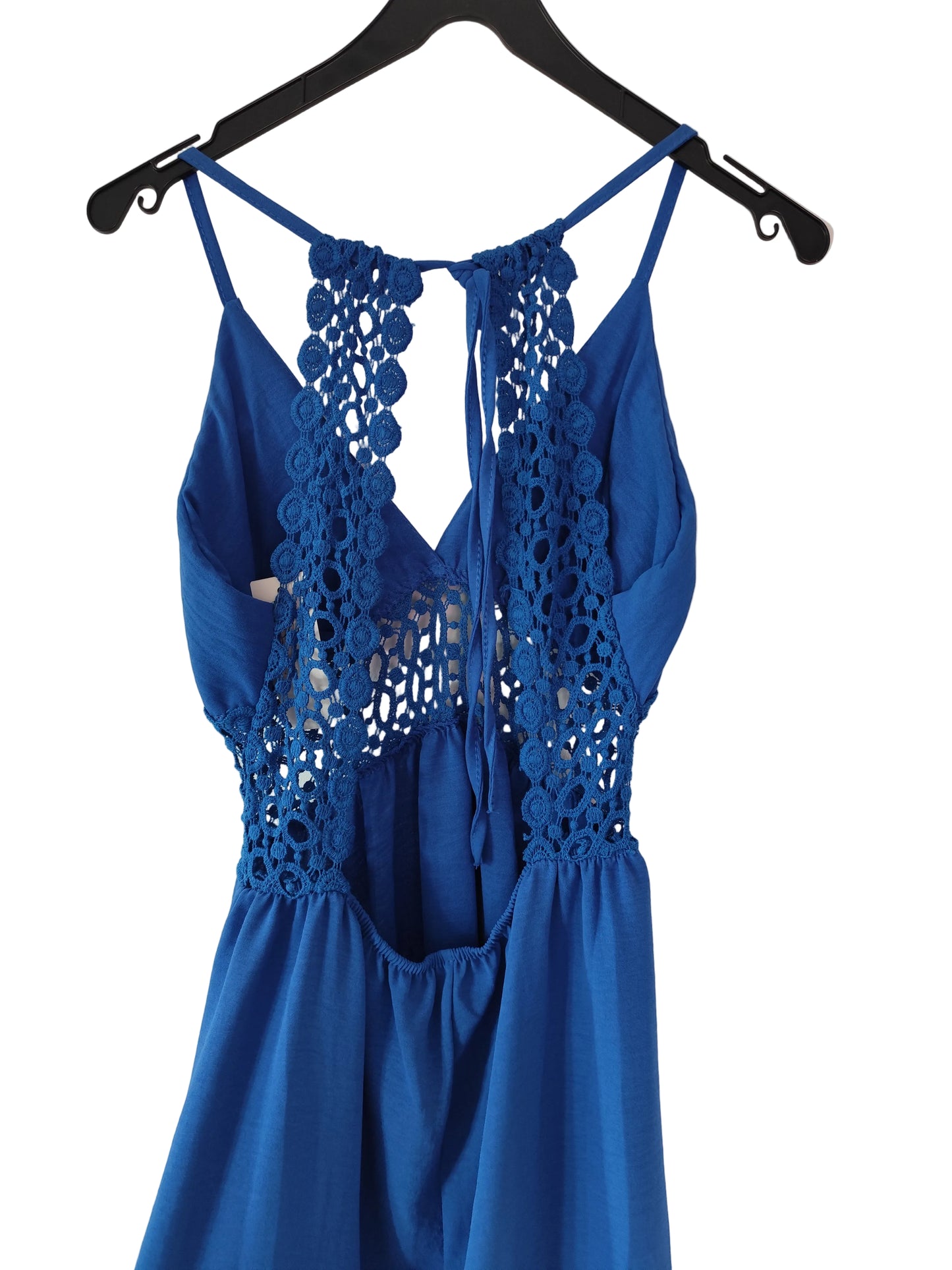 👗 Robe Patineuse Dos Nu – Détails Crochet & Style Bohème