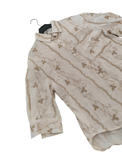 Chemise en Coton Brodé - Style Bohème Chic