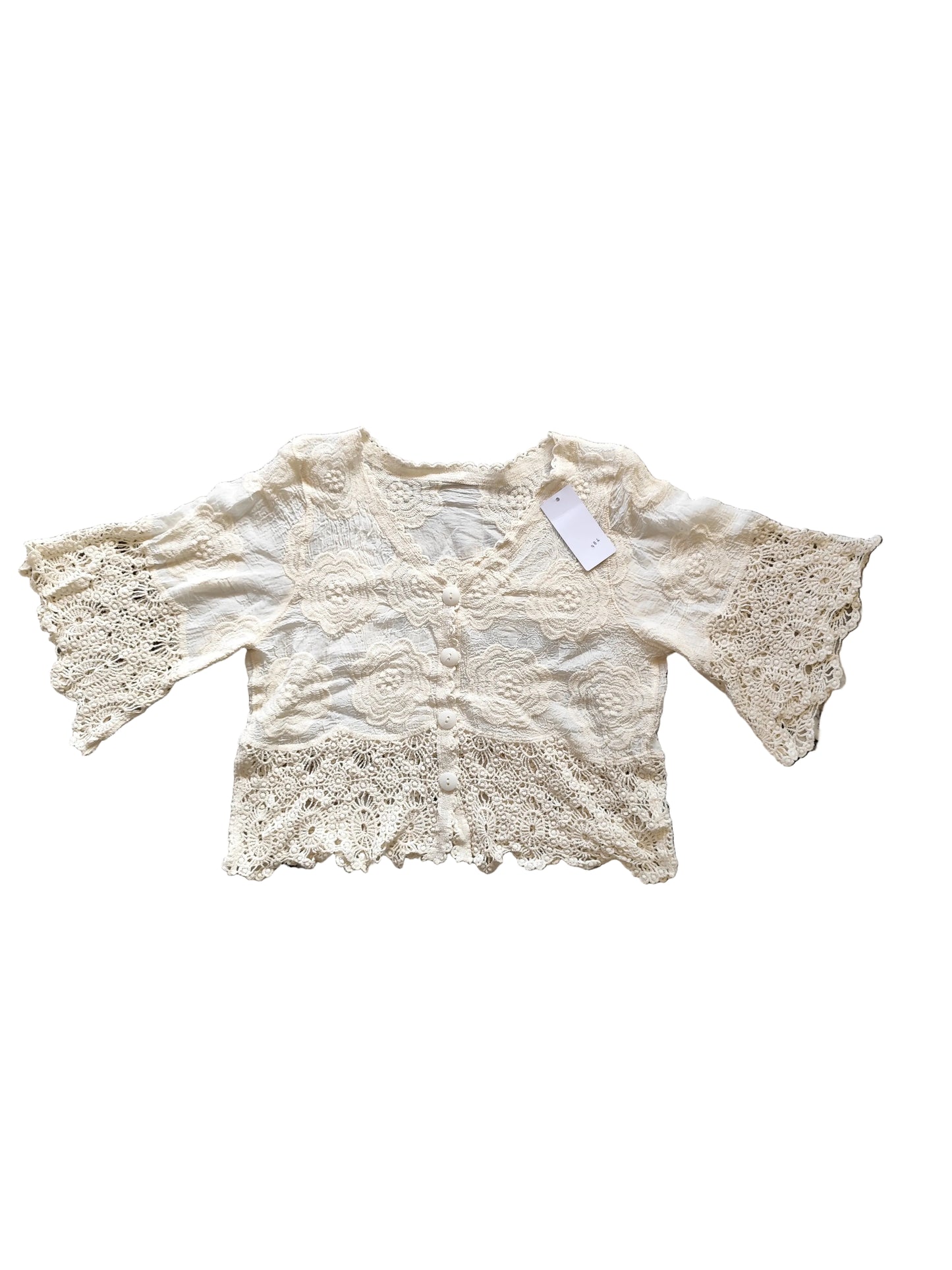 Blouse Romantique en Coton Brodé – Style Bohème Chic