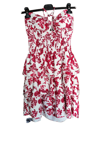 Robe Courte Fleurie à Volants – Style Bohème Chic