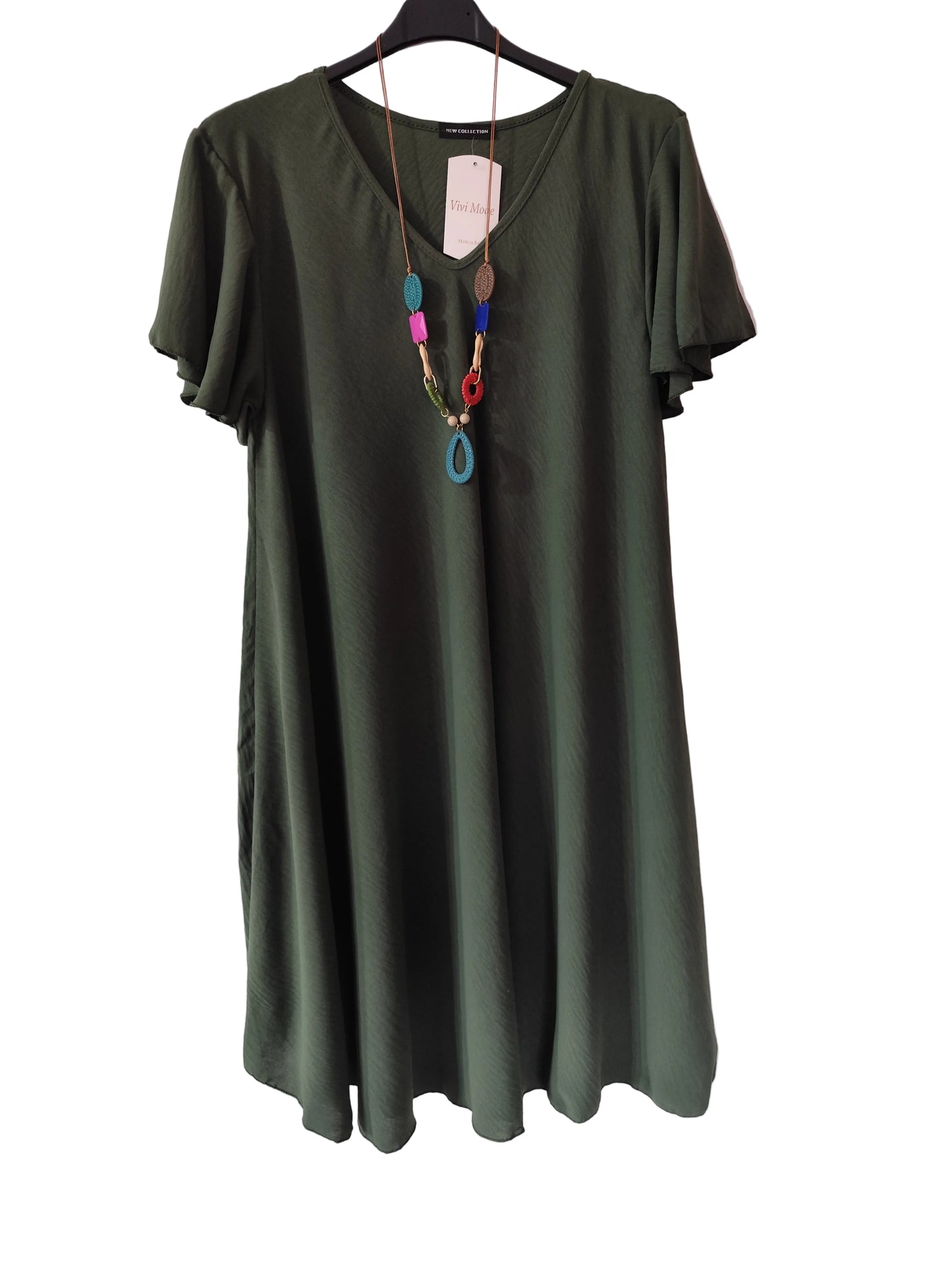 Robe d'Été Fluide "Vivi Mode" – Élégance Italienne & Confort