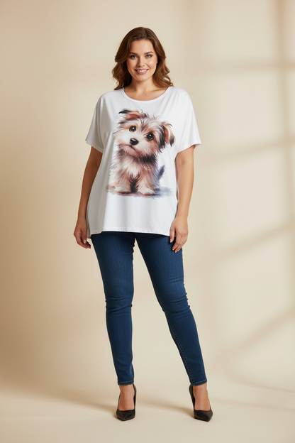 Yorkie T-shirt & Jeans Kombin